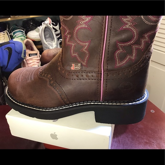 Justin Wkl9980 Safety Toe Work Boots - Womens - Picture 8 of 16